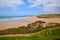 Sandy beach Perranporth North Cornwall England UK rich colours