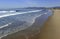 Sandy Beach and Surf near Los Angeles in Southern California