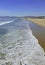 Sandy Beach and Surf near Los Angeles in Southern California