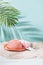 Sandy beach with towel, hat and summer accessories with copy spa