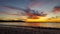 Sandy Cape Beach Sunset with Seagull