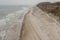 Sandy and cliffs Baltic coast - Poland.