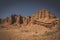 sandy desert of the red canyon Konorchek, in Kyrgyzstan