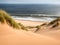 sandy dunes of the baltic coast in the netherlands, europe