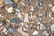 Sandy gravel background with many colors1