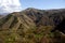 Sandy hills and mountains in clear sunny day