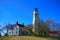 Sandy Hook Lighthouse and Buildings in New Jersey