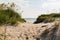 Sandy Pathway to Coquina Beach at Nags Head, North Carolina