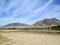 The sandy river bank of the North Thompson river in the beautiful dry landscape of Kamloops, British Columbia, Canada.