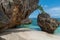 Sandy and rocky beaches with rocks in Hong Kong