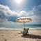 Sandy seclusion, beach, sun, sea, and the perfect spot for umbrella and chairs