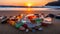 Sandy Sunset Sea Glass Collection