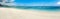 Sandy tropical beach. Panorama.