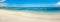 Sandy tropical beach. Panorama.