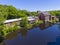 Sanford Mill aerial view, Medway, Massachusetts, USA