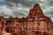 Sangameshwara temple pattadakal breathtaking stone art from different angle with amazing sky