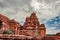 Sangameshwara temple pattadakal breathtaking stone art from different angle with amazing sky