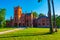 Sangaste castle in Estonia during a sunny day