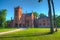 Sangaste castle in Estonia during a sunny day