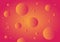 Sanguine abstract technology background. Gradient bubbles for web sites, user interfaces and applications. Vector