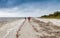 SANIBEL, FL - FEBRUARY 2016: Captiva Island beach with tourists.