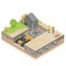 sanitary landfill isometric cartoon top view