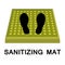 Sanitary mat. Disinfection mat icon. Disinfectant for shoes or foot baths with antiseptic solution. On a white background. The