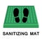 Sanitary mat. Disinfection mat icon. Disinfectant for shoes or foot baths with antiseptic solution. On a white background. The