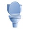 Sanitary toilet icon, cartoon style