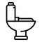 Sanitary toilet icon, outline style