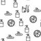 Sanitation Accessories Vector Seamless Pattern