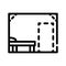 Sanitation room line icon vector isolated illustration