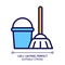 Sanitation services pixel perfect RGB color icon