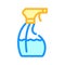 Sanitation sprayer bottle color icon vector illustration