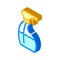 Sanitation sprayer bottle isometric icon vector illustration