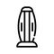 Sanitation sprayer device gate line icon vector illustration