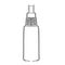 Sanitizer bottle isolated. Waterless hand cleaner Black outline