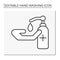 Sanitizer line icon