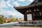 Sanjusangendo Temple at spring in Kyoto, Japan