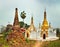 Sankar pagoda. Stupa on the foreground. Shan state. Myanmar. Pan