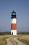 Sankaty Head Lighthouse With Gravel Road