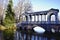 Sankt-Petersburg park lake tree sky bridge marble water reflection history architecture