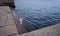 Sankt-Petersburg river embankment water wave stones stairs