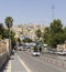 Sanliurfa, Turkey- 07.17.2021; city â€‹â€‹center and traffic. old city texture in background. irregular planning.