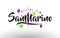 SanMarino Welcome to Text with Colorful Balloons and Stars Design