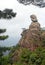 Sanqingshan Mountain in Jiangxi Province, China. View of Goddess Peak, a rocky outcrop on Mount Sanqing