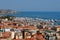 Sanremo city and harbour view