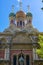 Sanremo, Italy. Orthodox russian church of Christ the Savior. Vertical image