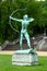 Sanssouci garden sculpture of archer in Potsdam