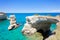 Sant Andrea, Apulia - Looking at the huge cave arch of the rocky